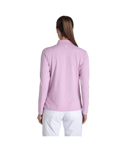 Womens/ladies Thornbury Nosilife Long-sleeved Golf Polo Shirt Orchid Craghoppers