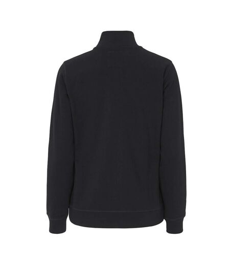 Womens/ladies French Terry Full Zip Jacket Black Cottover