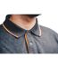 Mens Contrast Pique Polo Shirt Grey Worktough-3