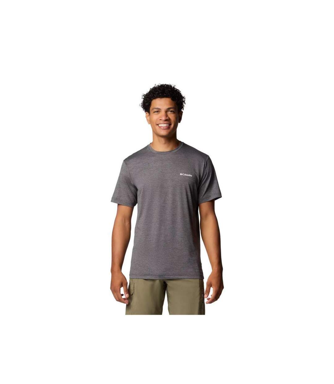 T-shirt Motif/style Imprimé Au Dos Kwick Hike Homme Noir Graphite Columbia-1