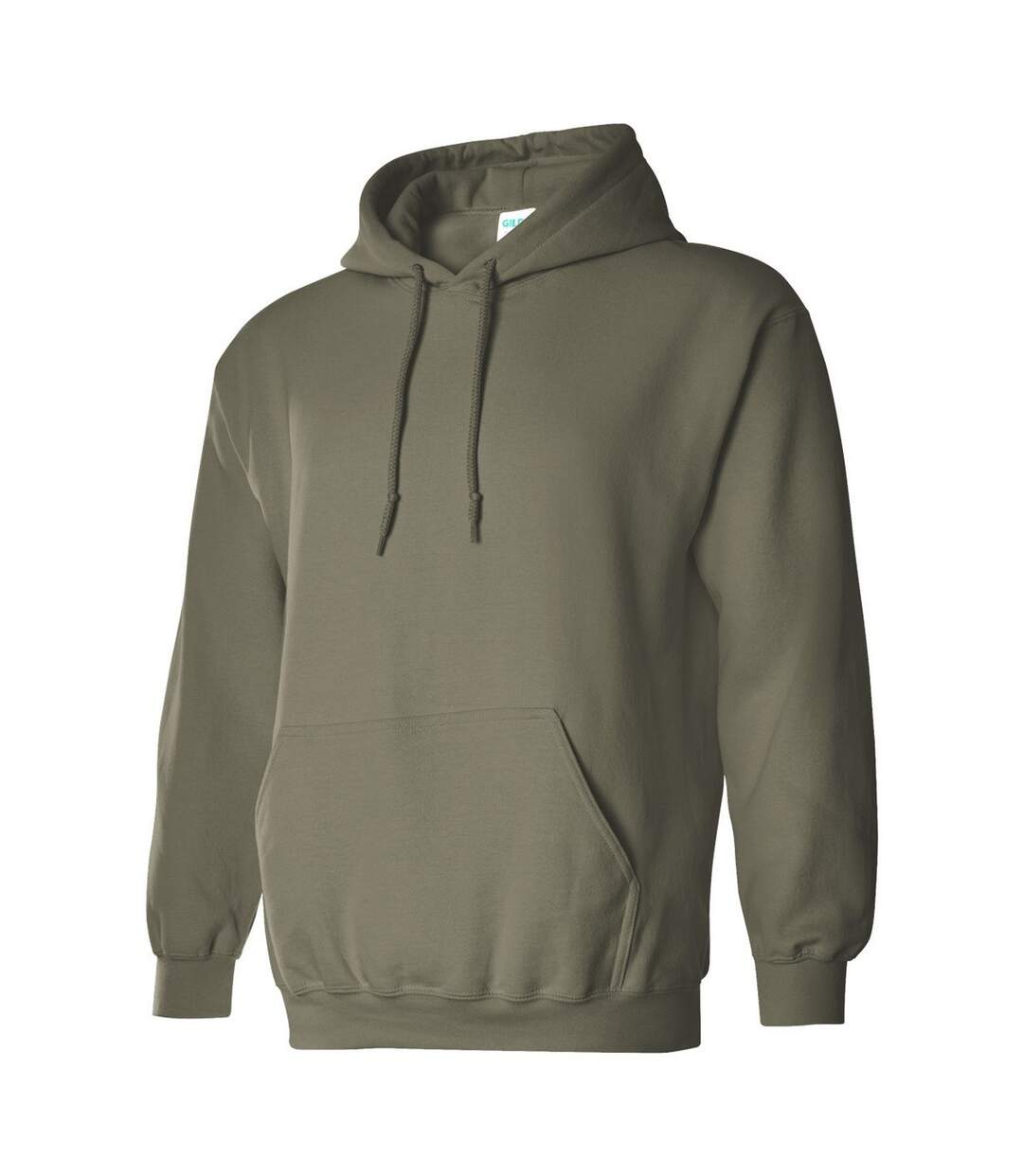 Sweat À Capuche Adulte Vert Kaki Gildan-3
