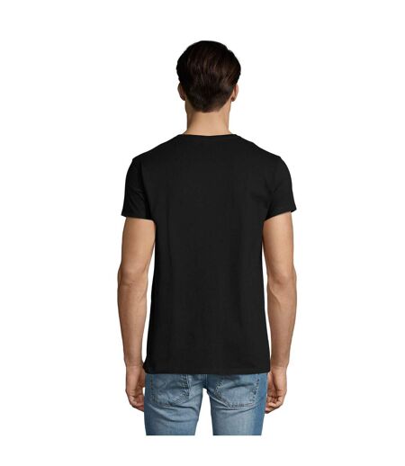 SOLS Mens Imperial V Neck T-Shirt (Deep Black)