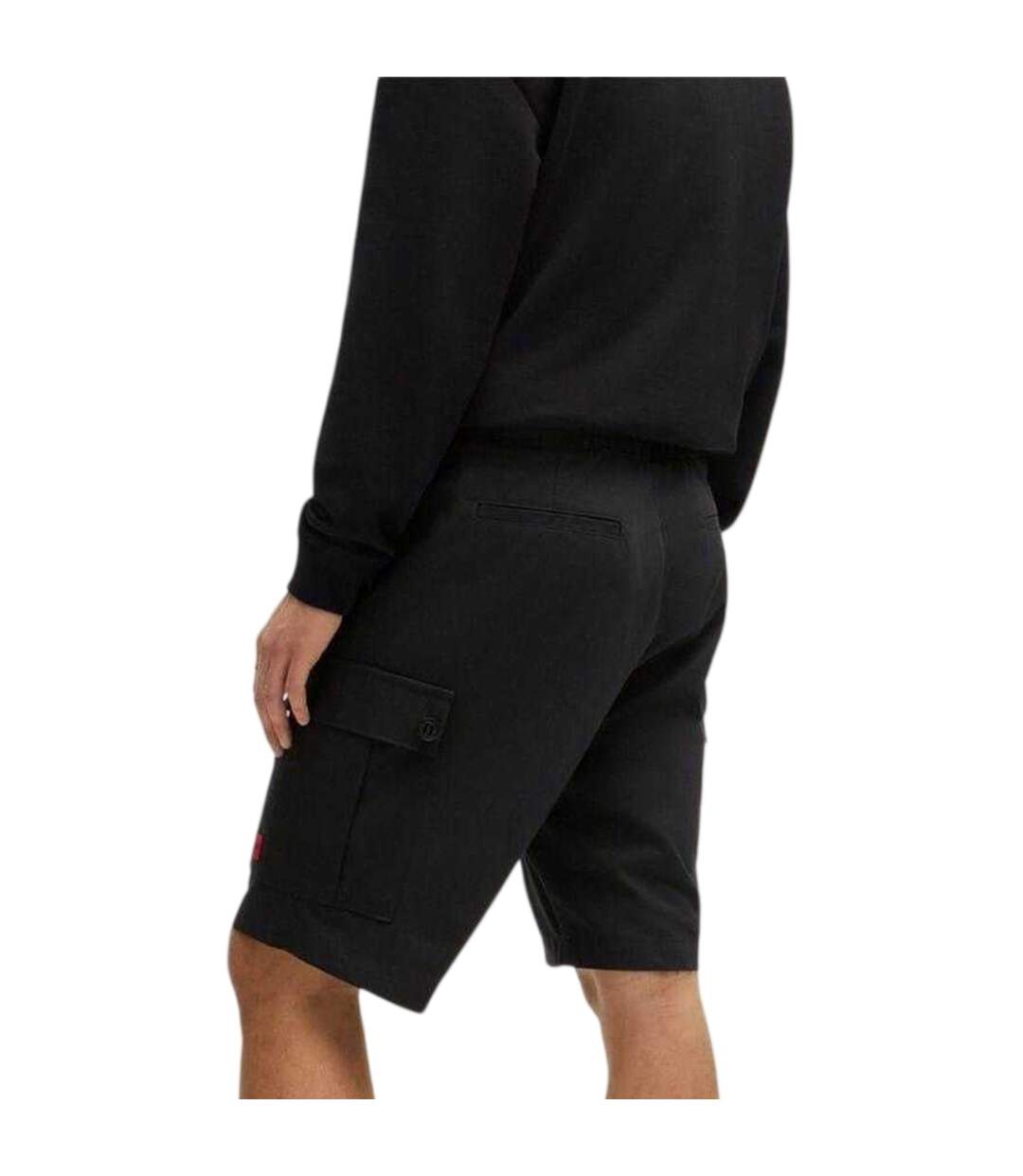 Short À Poches Homme Noir Hugo-3