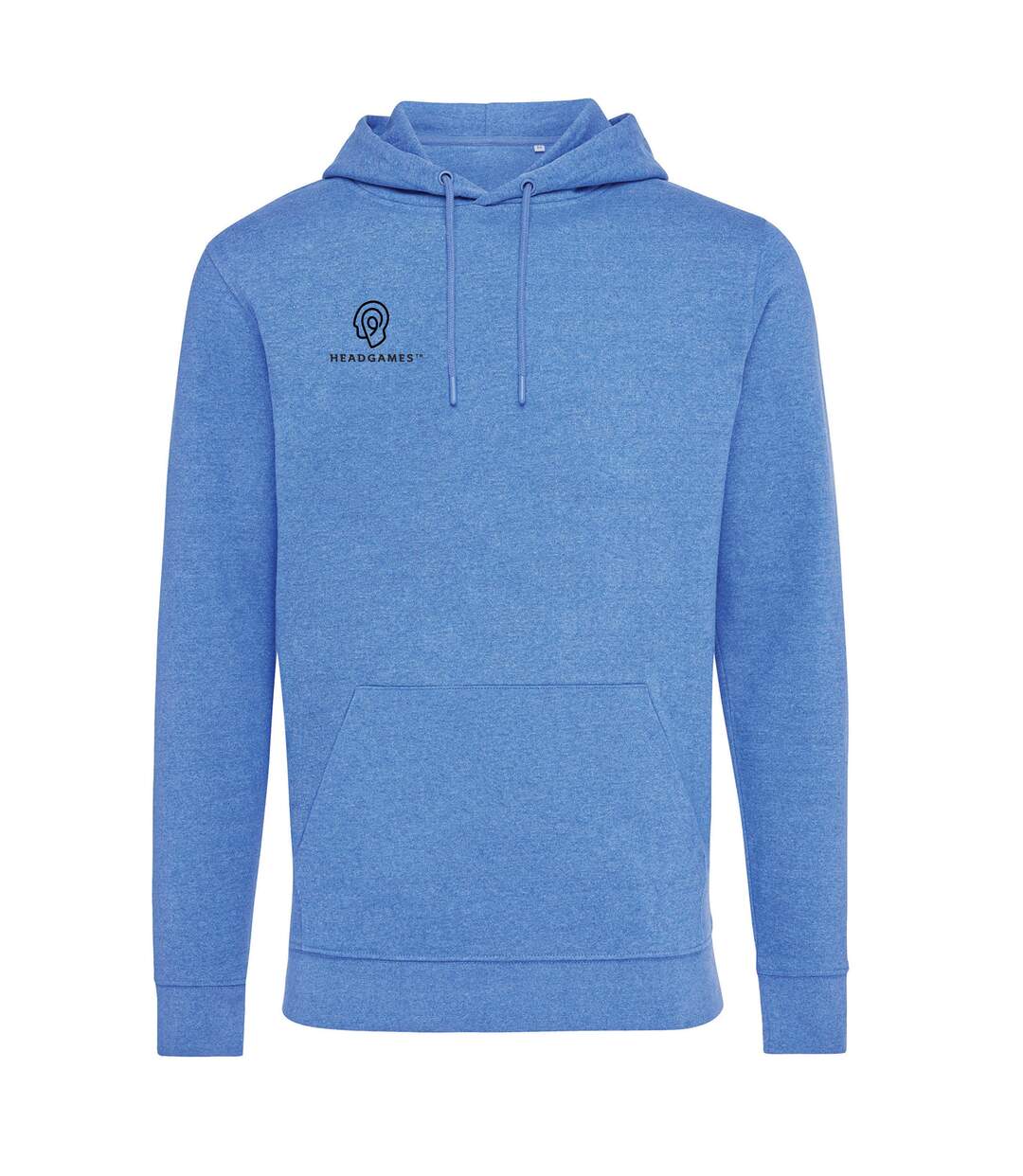 Unisex Adult Torres Recycled Cotton Undyed Hoodie Heather Blue Iqoniq-2