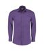 Kustom Kit Mens Long Sleeve Tailored Poplin Shirt (Purple)