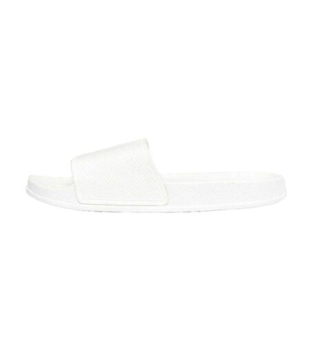 Mens Arlo Slides White Threadbare