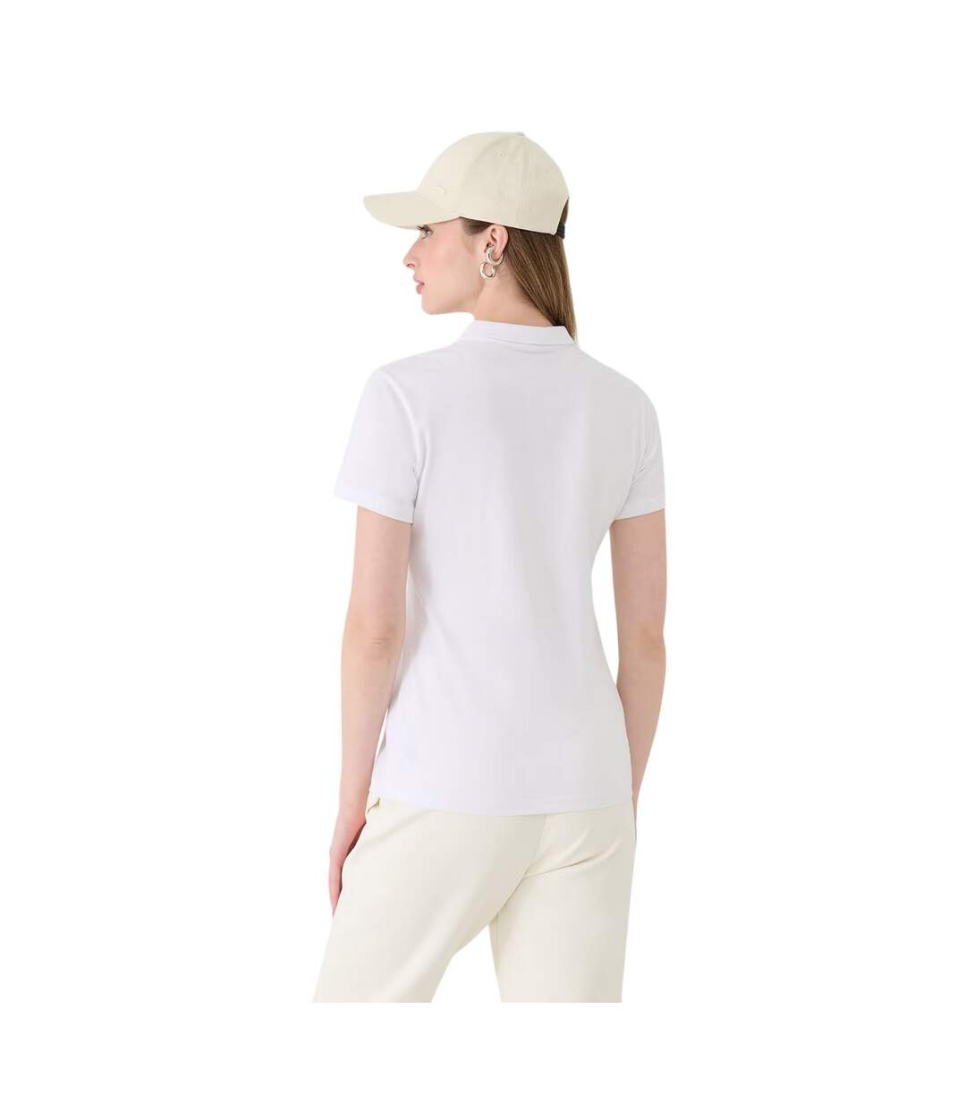 Polo F514 Femme Blanc 4F-3