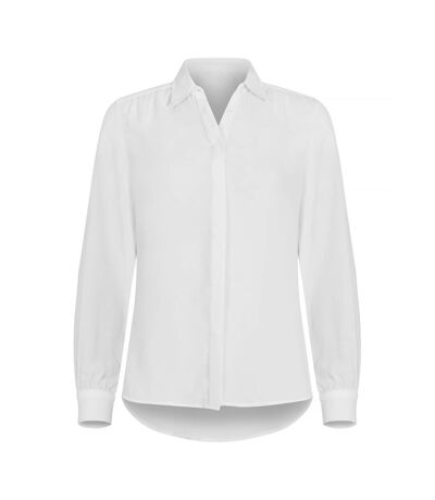 Womens/ladies Libby Formal Shirt White Clique