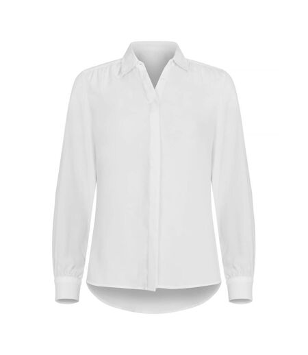 Womens/ladies Libby Formal Shirt White Clique