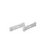 Lot de 2 Séparateurs de Tiroir Extensible 32cm Blanc-1