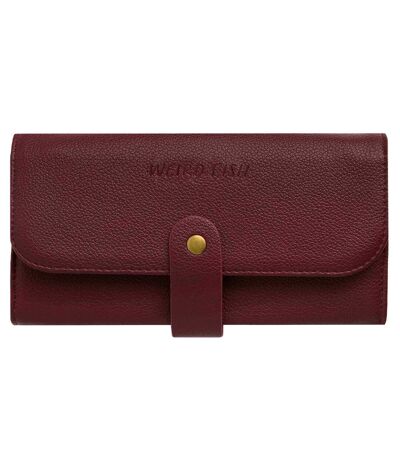 Almila plain vegan leather purse one size mulled wine Weird Fish