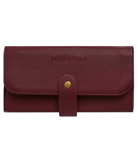 Almila plain vegan leather purse one size mulled wine Weird Fish