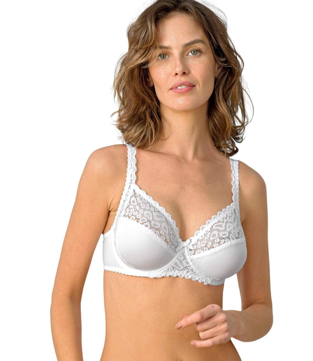 Soutien-gorge emboîtant avec armatures dentelle-1