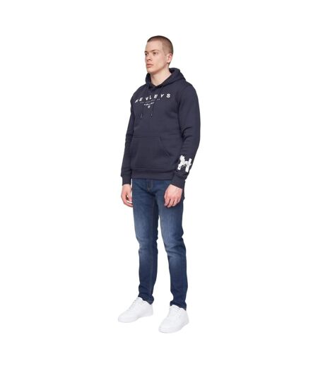 Sweat à capuche hentyme homme bleu marine Henleys Henleys