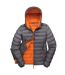 Result Urban Womens/Ladies Snowbird Hooded Jacket (Grey/Orange)