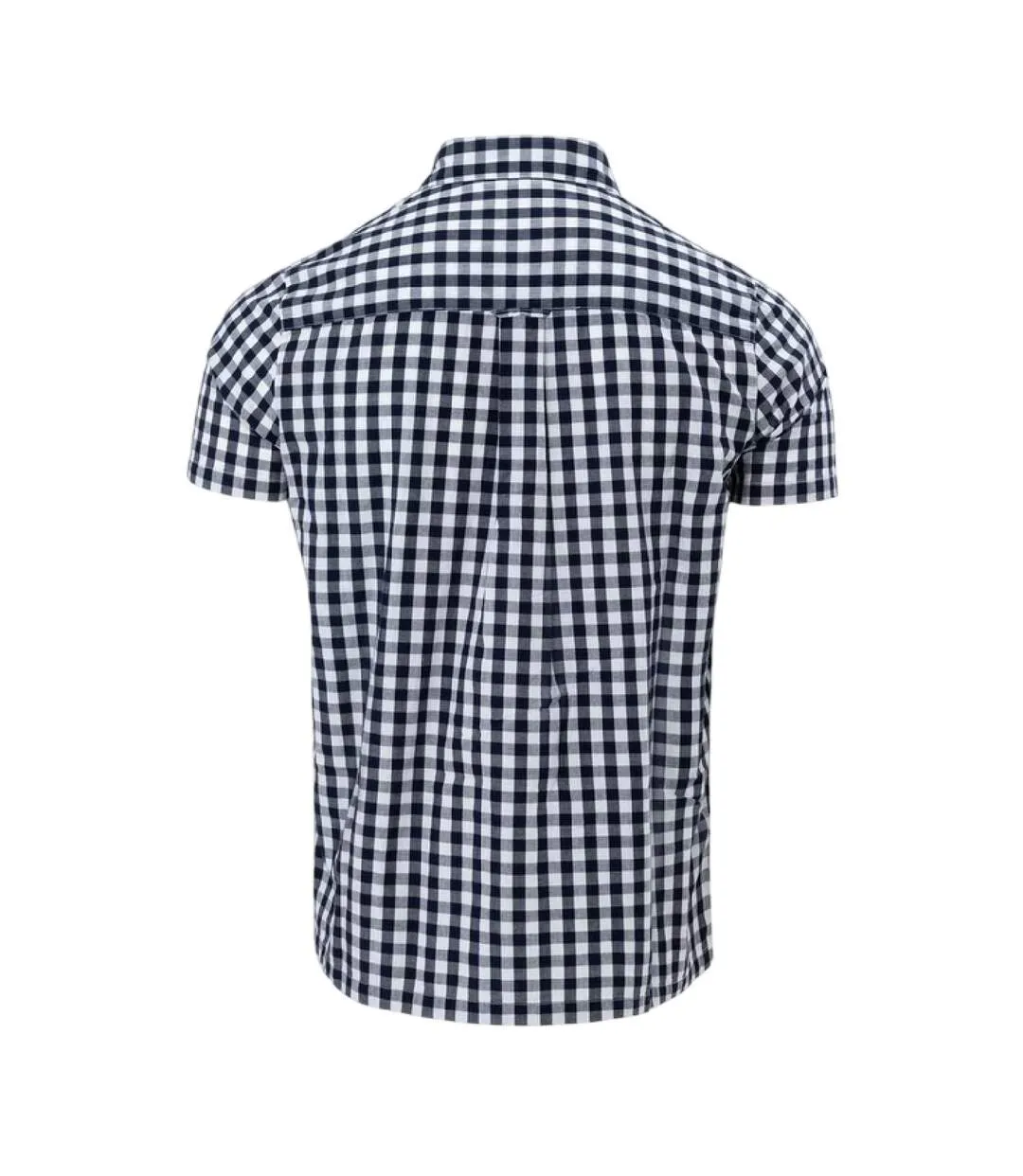 Chemise Manches Courtes Motif/style À Carreaux Homme Bleu Marine Blanc Lee Cooper-2