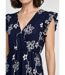 Robe longue cache c¿ur motif fleurs-3