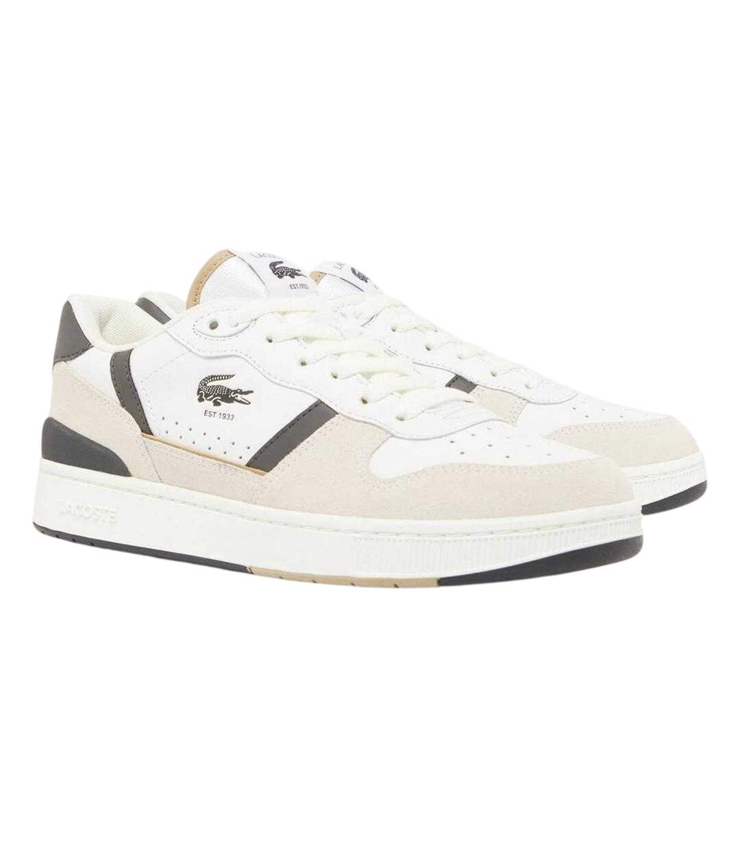 Tennis T-clip Set Homme Blanc Vert Foncé Lacoste-4