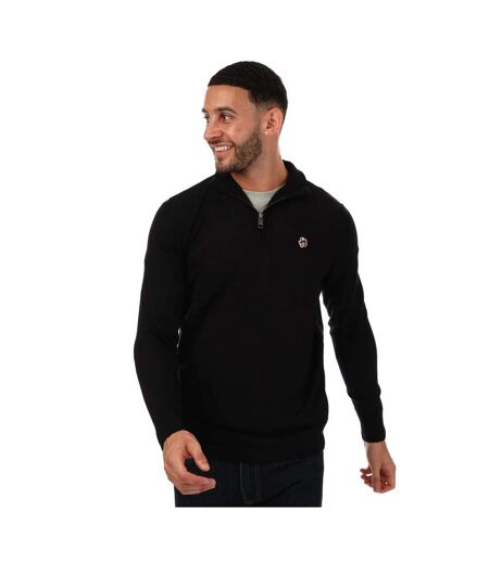 Unisex Adult Tooting Quarter Zip Sweatshirt Navy Ted Baker