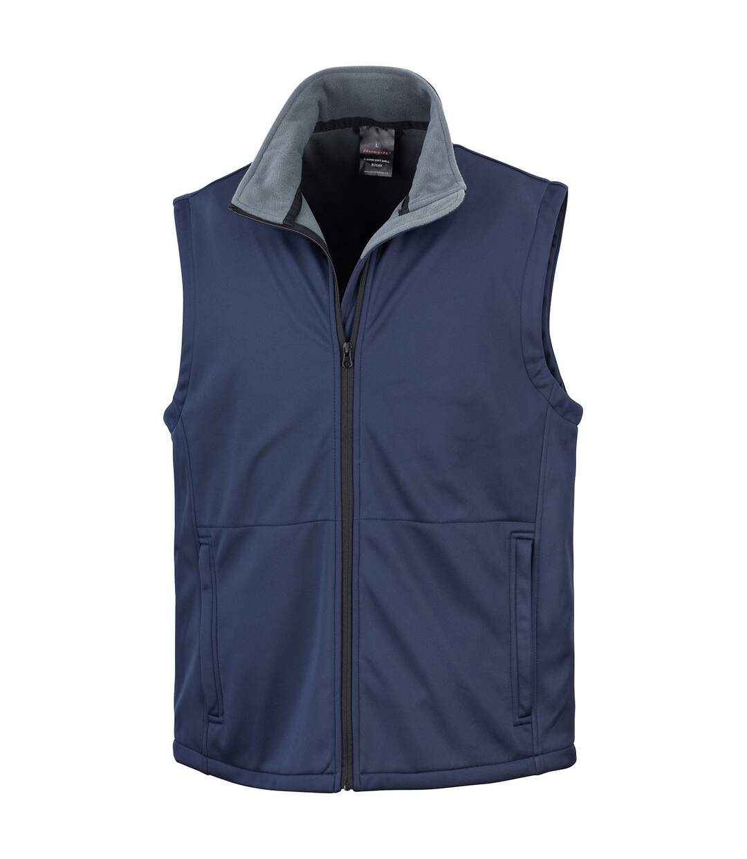 Unisex adult softshell body warmer navy Result Core