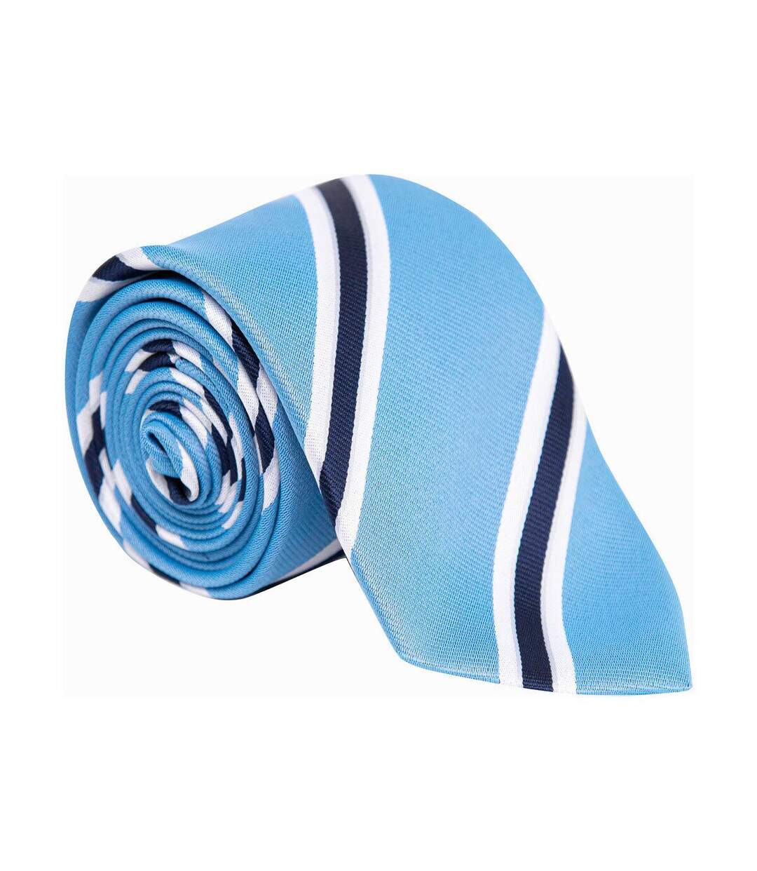 Unisex Adult Stripe Show Tie One Size Blue Navy Supreme Products-2
