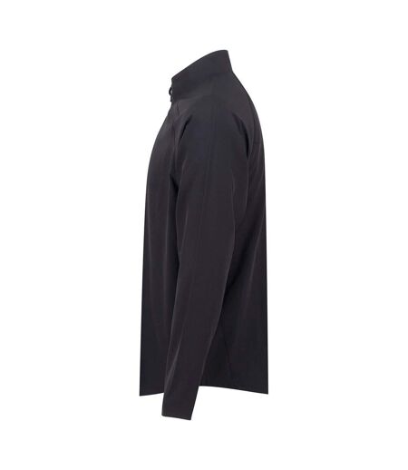 Unisex Adult Technical Quarter Zip Track Top Black Tombo