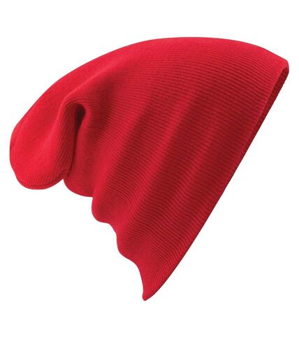 Bonnet tricoté unisexe rouge Beechfield