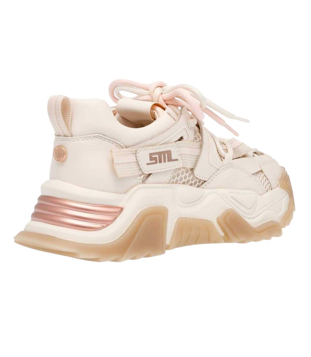 Baskets Kingdome Femme Crème Rose Doré Steve Madden-4