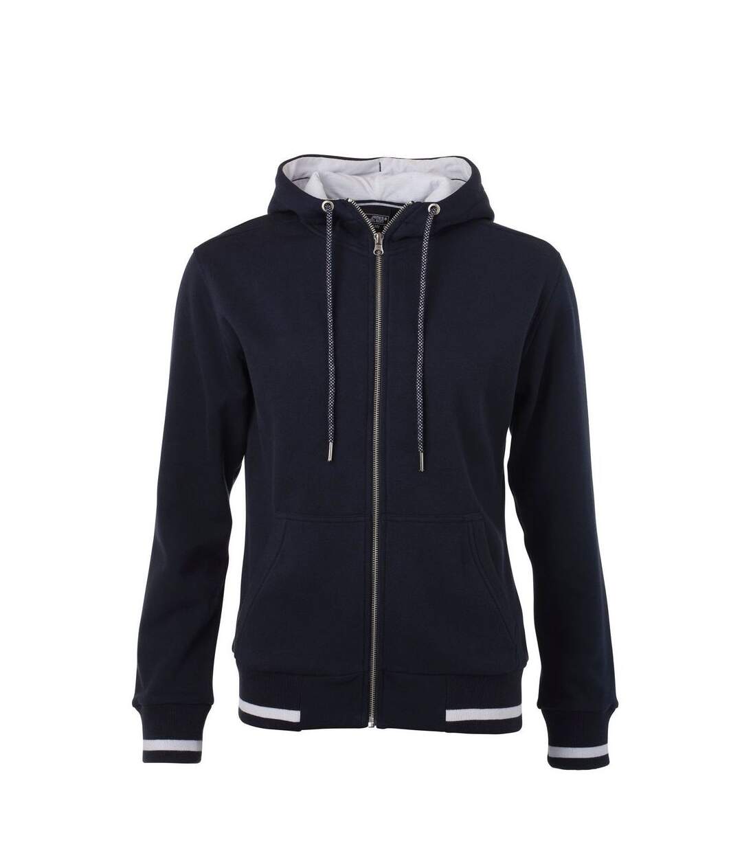 Veste sweat zippée à capuche - Femme - JN775 - bleu marine-1