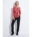 T-shirt long évasé manches 3/4 col rond-3