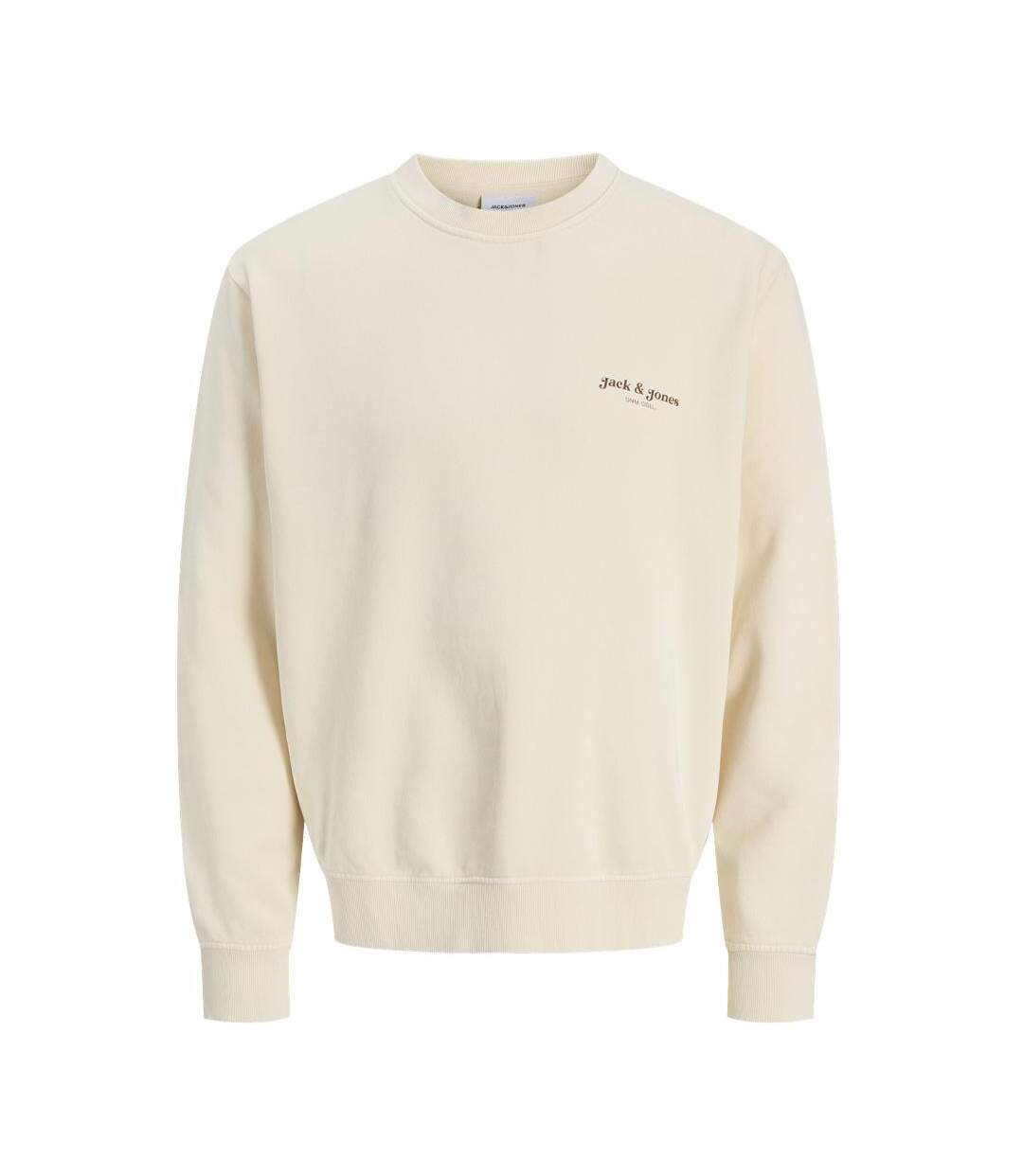 Sweat beige homme jack & jones dover-1