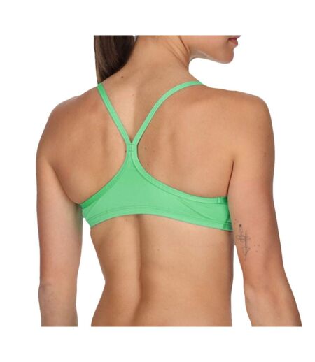 Haut de maillot de bain Vert Femme Nike Racerback - M