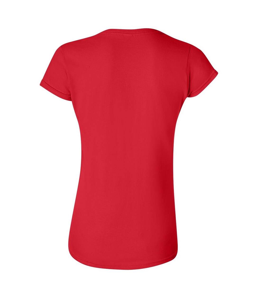 T-shirt À Manches Courtes Femme Rouge Gildan-2