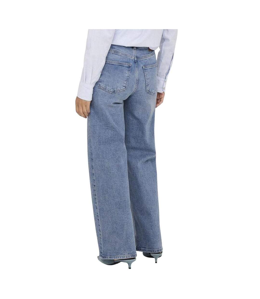 Jean bleu femme only juicy strass-2