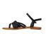Womens/ladies Lexie Woven Flat Sandals Black Toms-2