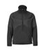 Mens Customised Half Zip Fleece Top Black Mascot-1