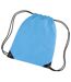 Bagbase Premium Gymsac Water Resistant Bag (11 Liters) (Pack of 2) (Surf Blue) (One Size) - UTBC4326