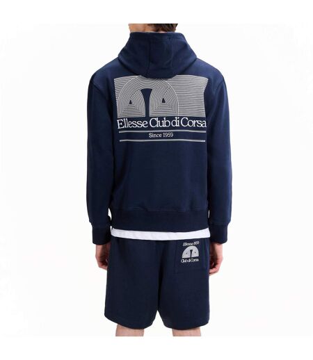 Mens Club Di Corsa Pullover Hoodie Navy Ellesse