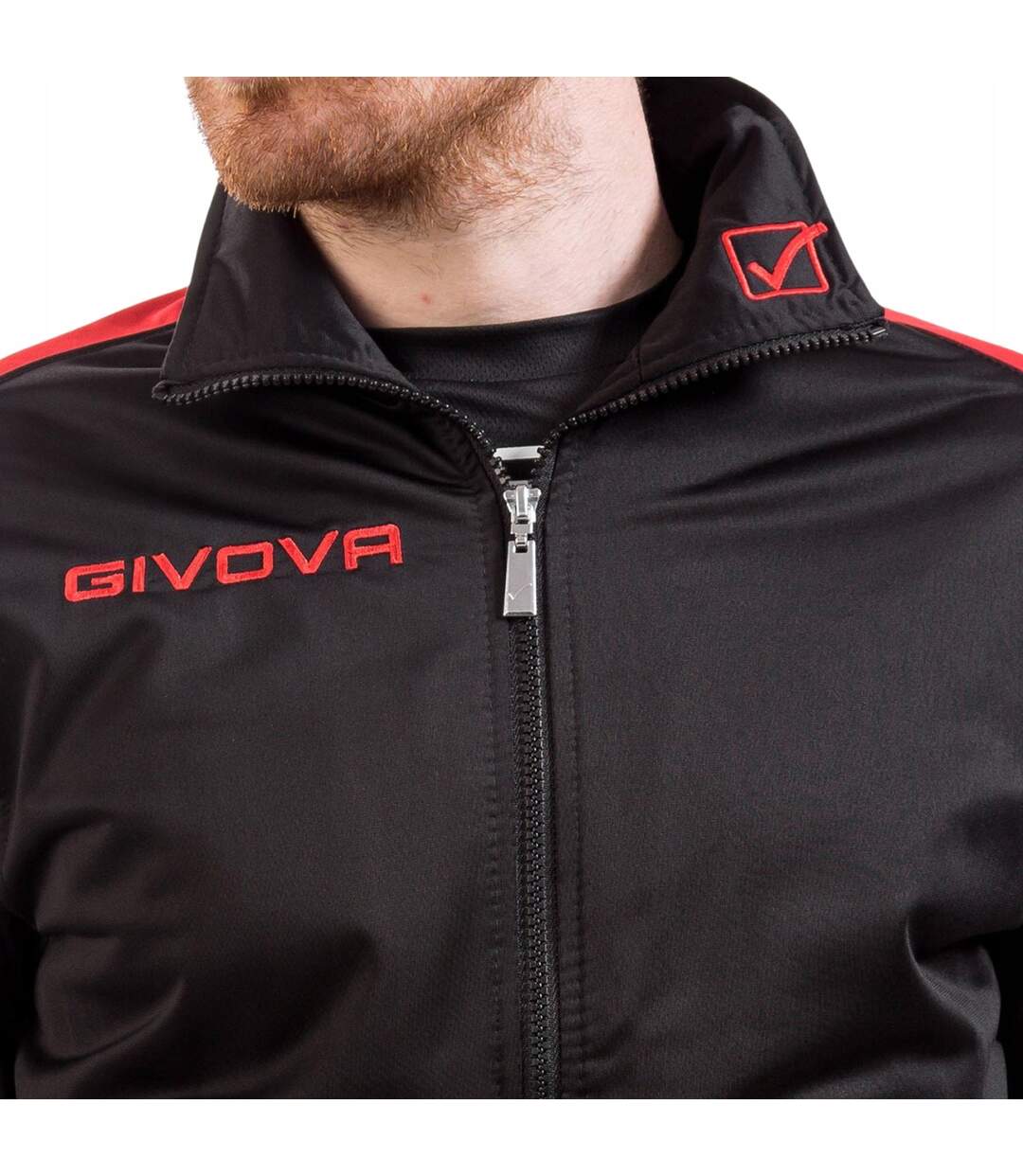 Ensemble De Survêtement Tuta Revolution Homme Noir Rouge Givova-3