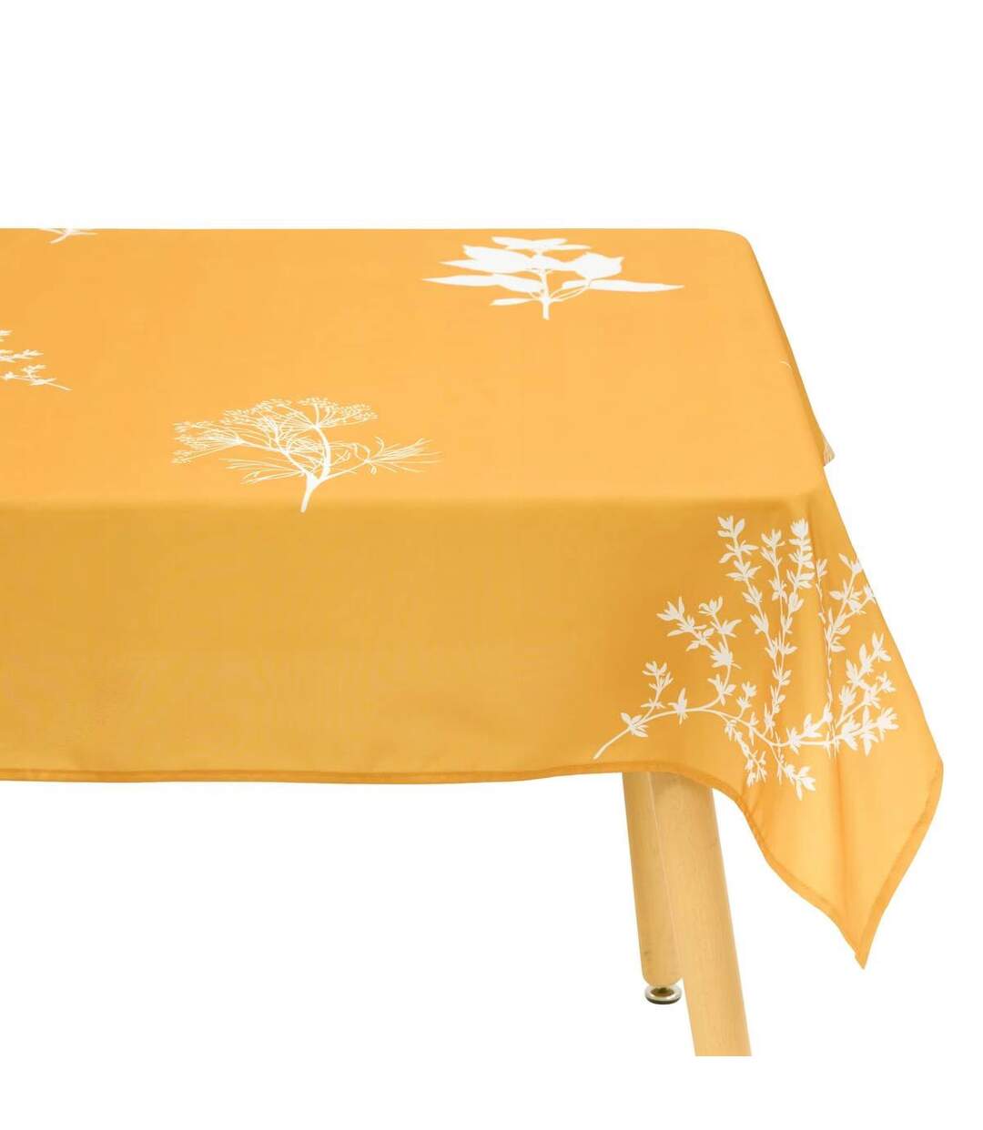 Nappe Antitache Imprimée Garrigue 150x300cm Moutarde-1
