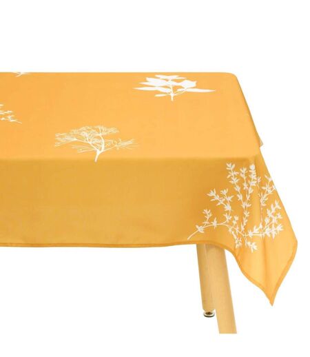 Nappe Antitache Imprimée Garrigue 150x300cm Moutarde