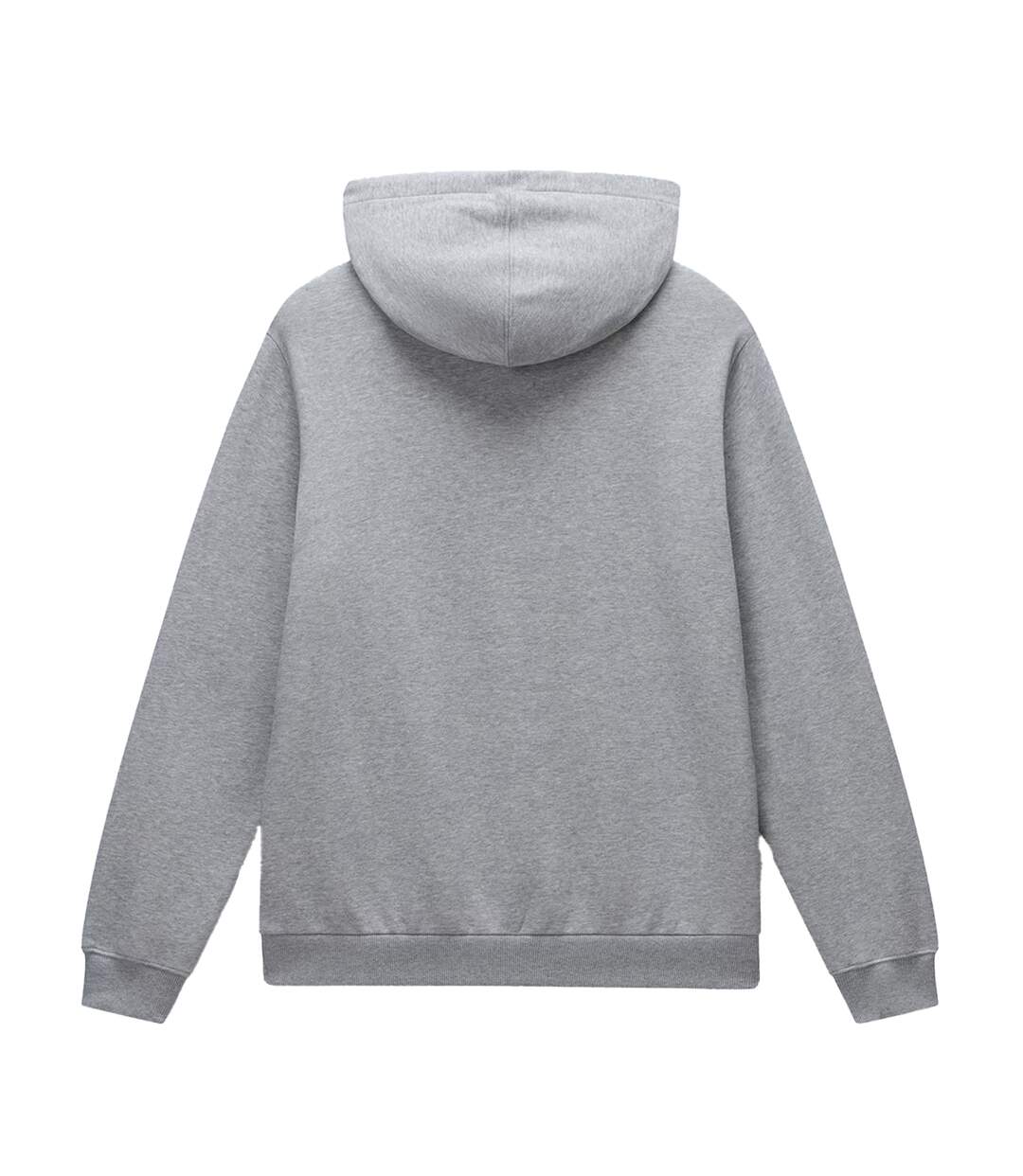 Sweat À Capuche Motif/style Logo Homme Gris Chiné Napapijri-3