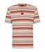 T-shirt Motif/style À Rayures Diragolino Homme Rose Blanc Hugo-2