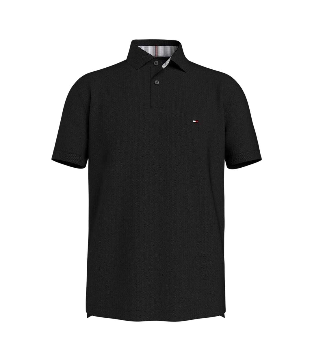 Polo Motif/style Logo Brodé Homme Noir Tommy Hilfiger-1