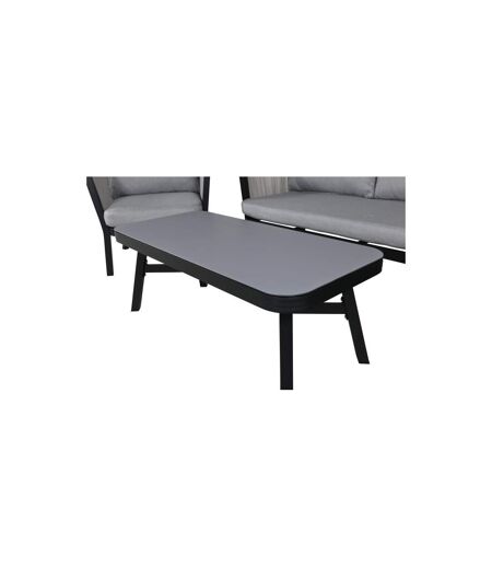 Salon de Jardin Virya 150cm Noir & Gris