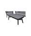 Salon de Jardin Virya 150cm Noir & Gris-5