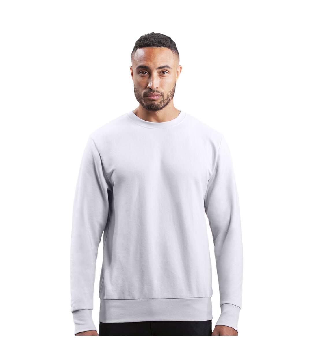 Sweatshirt homme blanc Mantis-3