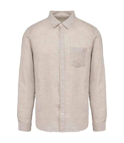 Mens linen long-sleeved shirt linen Spasso