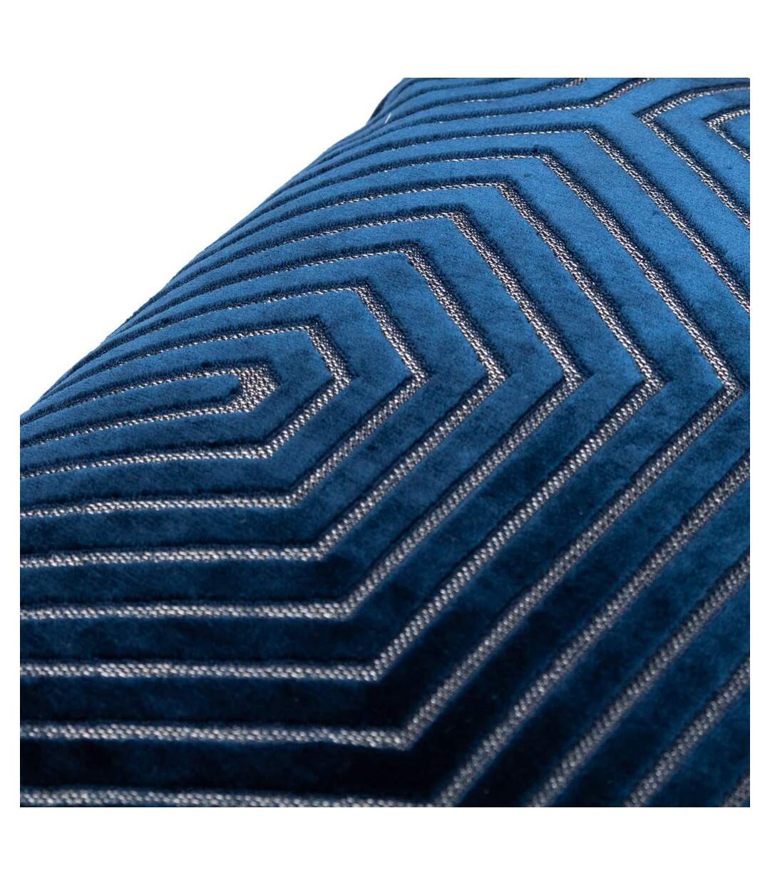 Evoke cut cushion cover 45cm x 45cm navy Paoletti-4