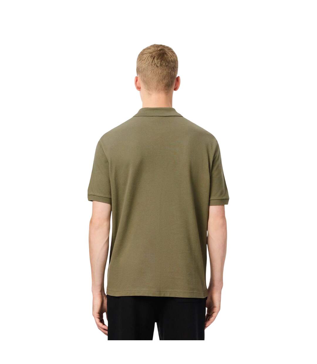 Polo Style Badge L.12.12 Adulte Vert Kaki Lacoste-3